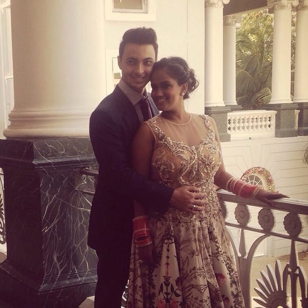 aaysharma :- #falaknuma #wedding #mybeautifulwife #Mr&MrsSharma- INSTAGRAM