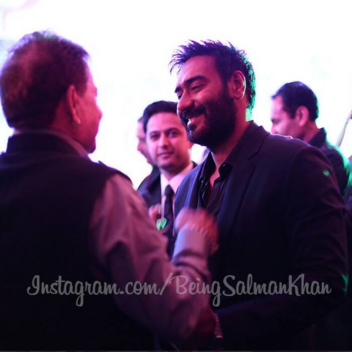 Ajay Devgn with Salim Khan.