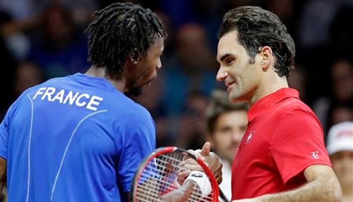 Davis Cup final: Monfils upsets Federer, brings France level