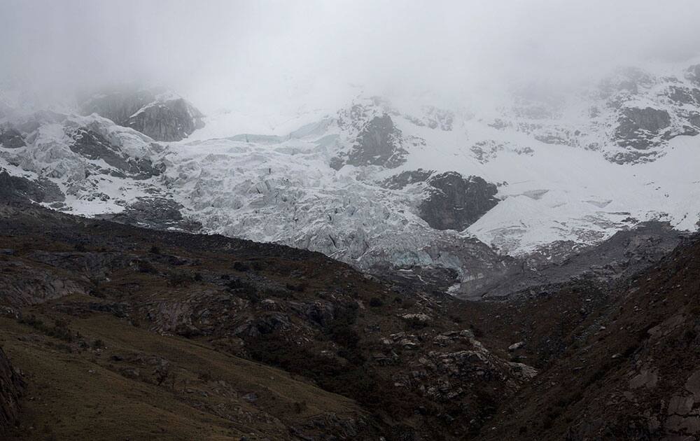 The Huascaran glacier is seen in the Huascaran National Park in Huaraz, Peru.