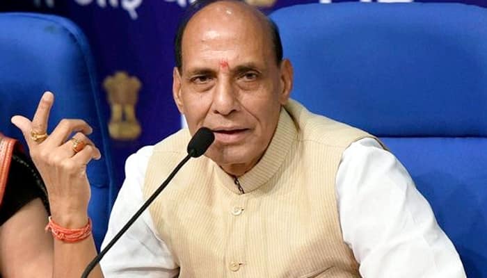 Militants frustrated by high voter turnout in J&amp;K: Rajnath Singh