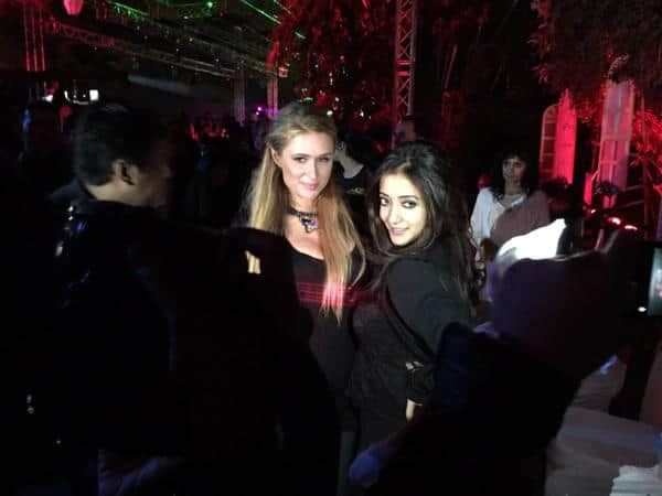 raima sen :- @raimasen with @ParisHilton at a party RT. -twitter