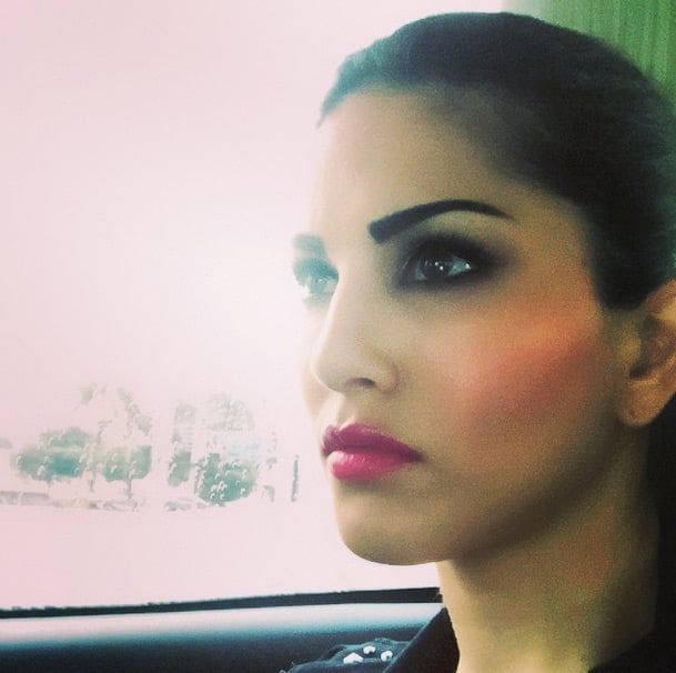 sunnyleone:- Packed up for the day!! The rain is sending us all home :( - Instagram