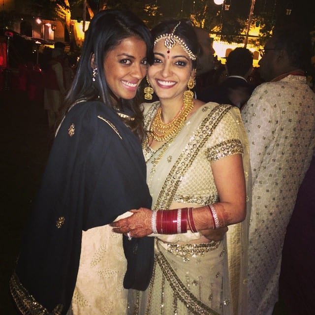 Mugdha Godse :- #happilymarried #anjorialag #love #jaipur #bff congratulations anjo and rocky -instagram