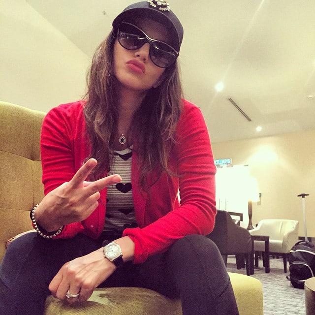 sunny leone:- Peace out rabbits!! -instagram