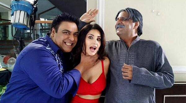 Sunny Leone:- @SunnyLeone and @RamKapoor showcase their crazy side on sets of @KKLHtheFilm!!! -twitter