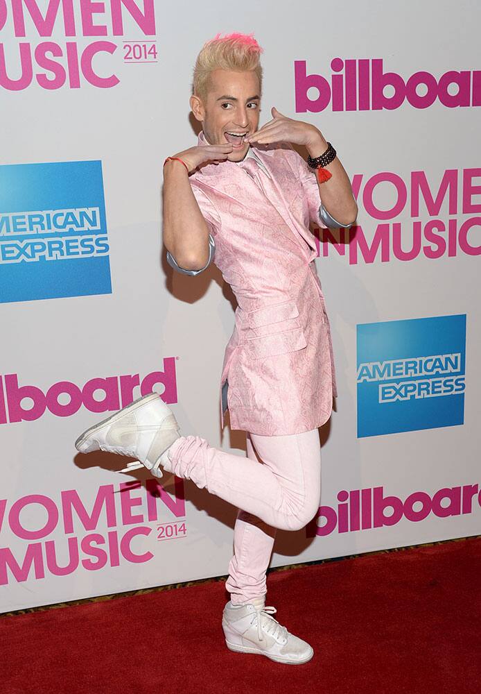 Frankie Grande attends the 2014 Billboard Women in Music luncheon at Cipriani Wall Street, in New York.