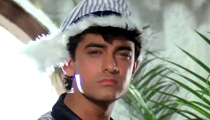 A naughty Aamir Khan in 'Aandaz Apna Apna'.