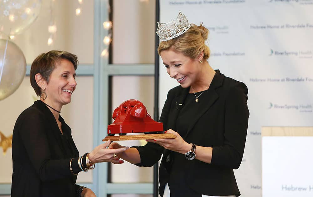 Miss America 2015, Kira Kazentsev, receives the first annual 