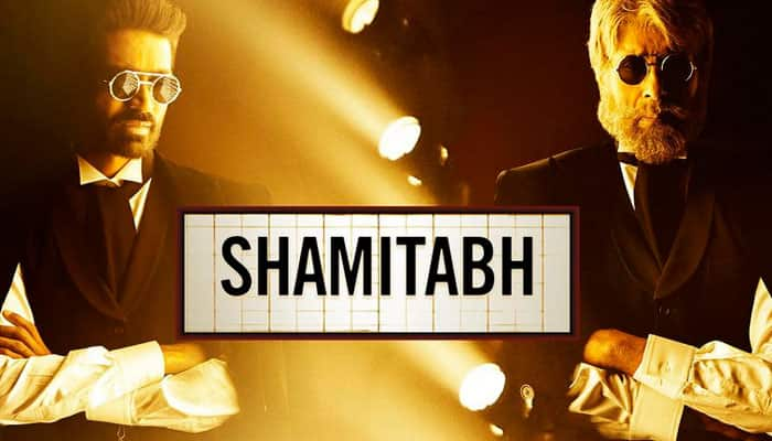 Check out: Amitabh Bachchan, Dhanush freeze frame in new &#039;Shamitabh&#039; poster&#039;!