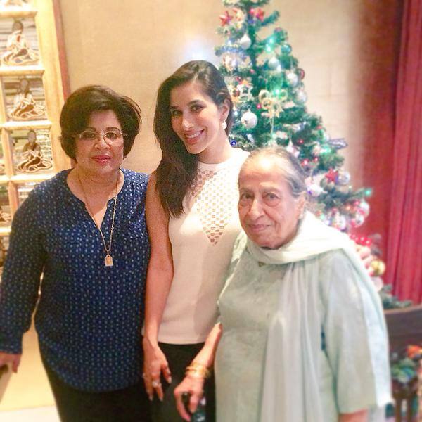 SOPHIE CHOUDRY ‏:- #MerryXmas from 3 generations.. Nani, Ma and Me! #StayBlessed #FamilyTime #Xmas #Christmas #purelove ❤️  - TWITTER