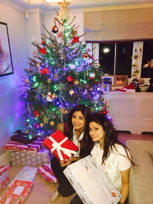 SHILPA SHETTY ‏:- Our Christmas tree - TWITTER