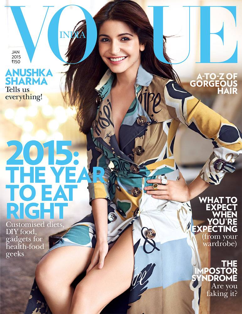 VOGUE India :- Hello, #2015! Entering the new year with a breath of fresh air, @AnushkaSharma. -twitter