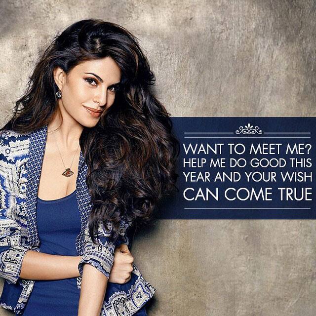 Jacqueline Fernandez :- Morning my beauties! Keep the donations coming in and this time here's a chance to visit me on my sets!! Help me do good while making these children's dreams come true! -instagram