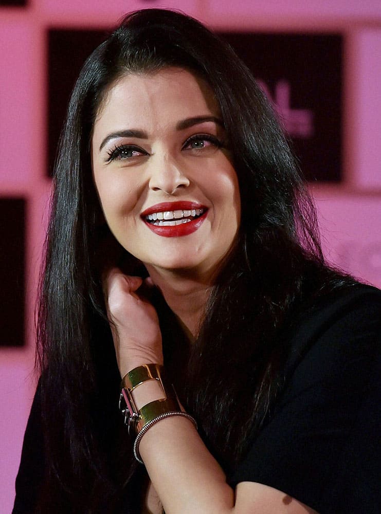 Bollywood actor Aishwarya Rai Bachchan during a product launch in Mumbai.