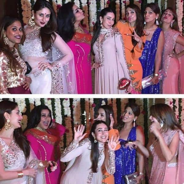 @KarismaKapoor  #kareenakapoorkhan #saifalikhan #malaikaarorakhan and @amuarora at wedding friend,so much fun - Pic Courtesy:Twitter