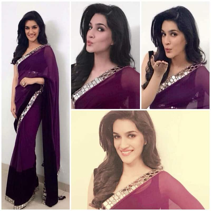 Kriti Sanon ‏:- At Umang show In @ManishMalhotra1 's stunning saree, styled by Shreeja & makeup by my lovely @shraddhastyles !! -twitter