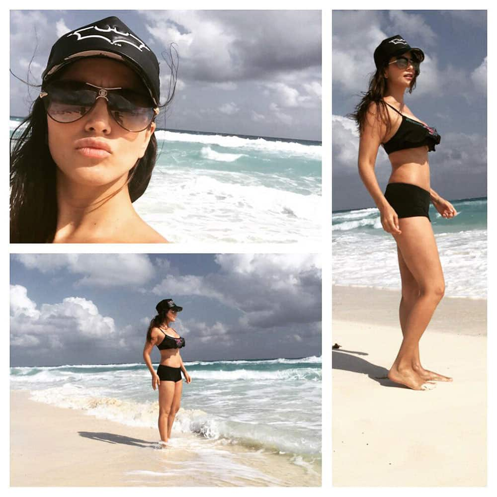 Sunny Leone :- Pins colada time!! Yum yum in my tum tum!! -twitter