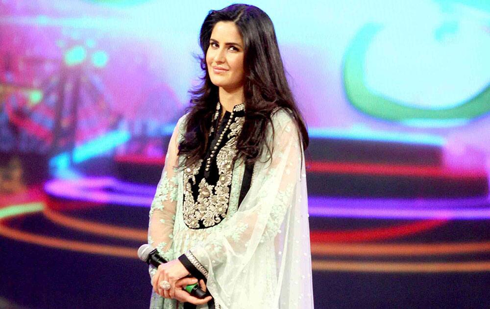 Katrina Kaif during the Umang Mumbai Police Show 2015 in Mumbai. -dna