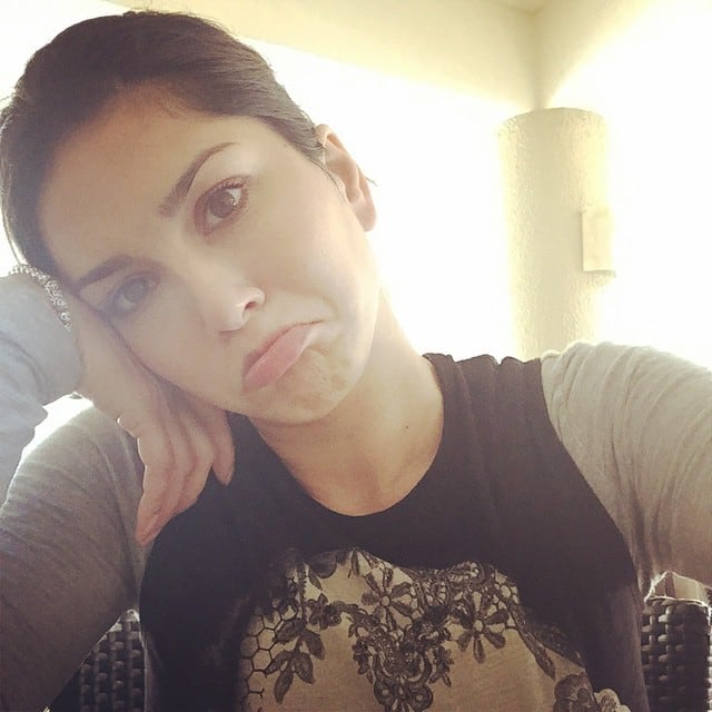 sunny leone :- Vacation over face!! -instagram