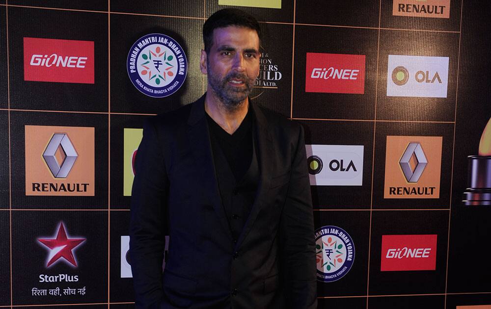 Akshay Kumar during the Renault Star Guild Awards 2015 in Mumbai. -dna