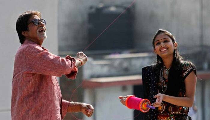 Amitabh Bachchan flies kites in Ahmedabad on Makar Sankranti