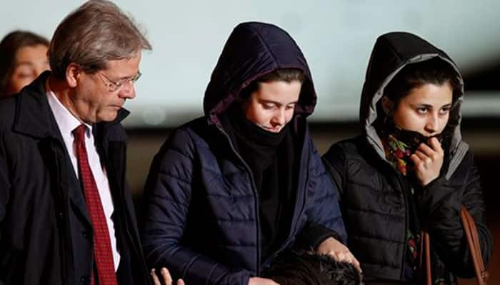 Two Italian women abducted in Syria arrive in Rome