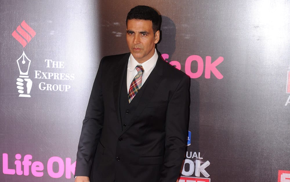 Bollywood actor Akshay Kumar during the 21st Annual Screen Awards in Mumbai.-dna