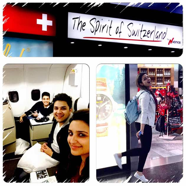 I am in SWITZERLAND!! Trip with my crazyy brotherss. Twitter@ParineetiChopra