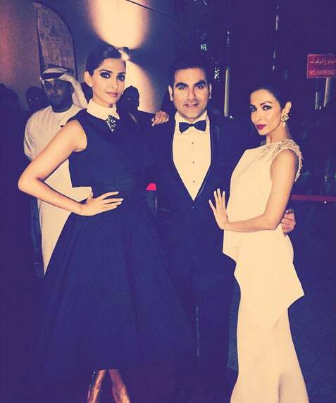 Sonam Kapoor ‏:- aren't my producers super hot!!! @malaikaarorakhanofficial @arbaazkhanofficial #dollykid... http://ift.tt/1yN7Zo9  -twitter