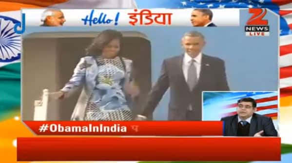 PM Narendra Modi welcomes Barack Obama
