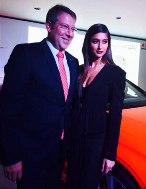 Ileana D'Cruz -: Got to launch the Audi A3 in Bangalore last night with Audi's big man Mr.Joe King... Always fun! Also the car is a Beauty! #nofilter #funnight #audia3launch #suchabeauty -instagram