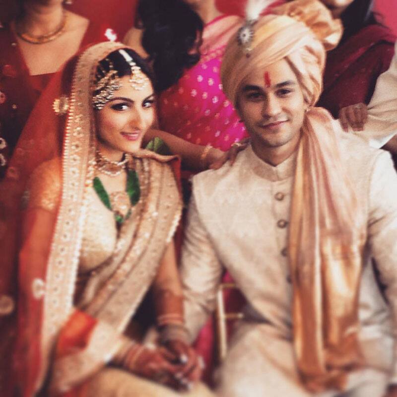 soha ali khan :- I married my best friend today ❤ -twitter