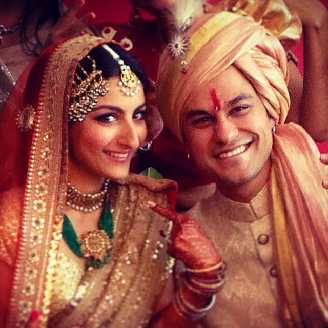 neha dhupia -: These two ... Congratulations!!!!!!  @sakpataudi @khemster2 -instagram