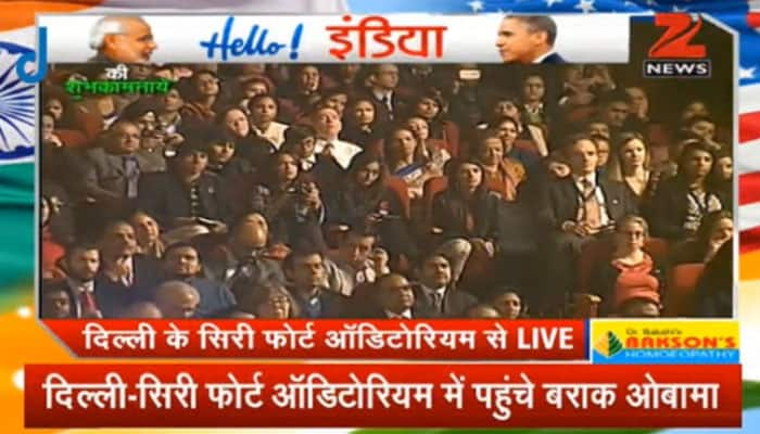 President Barack Obama's speech at Siri Fort auditorium 