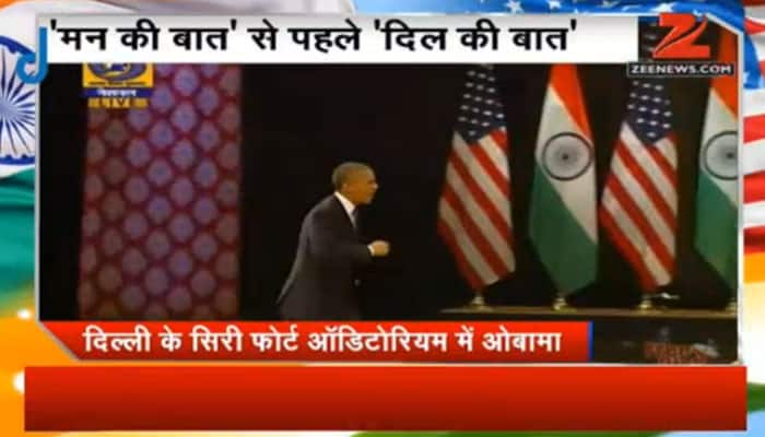 President Barack Obama's speech at Siri Fort auditorium 