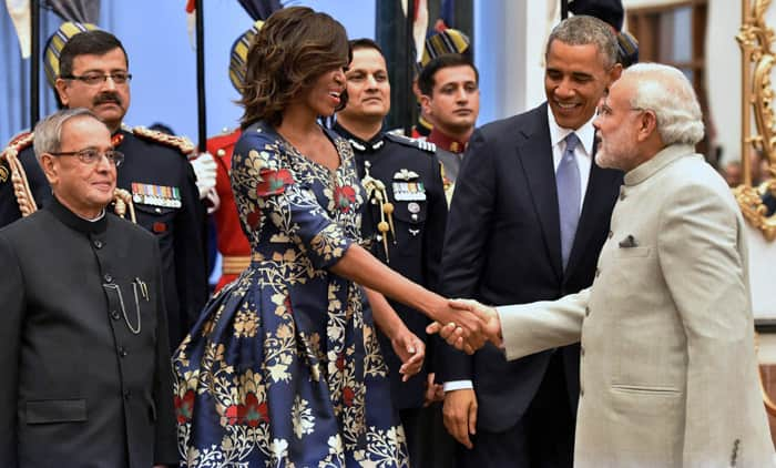 When Michelle Obama opted for “floral” prints