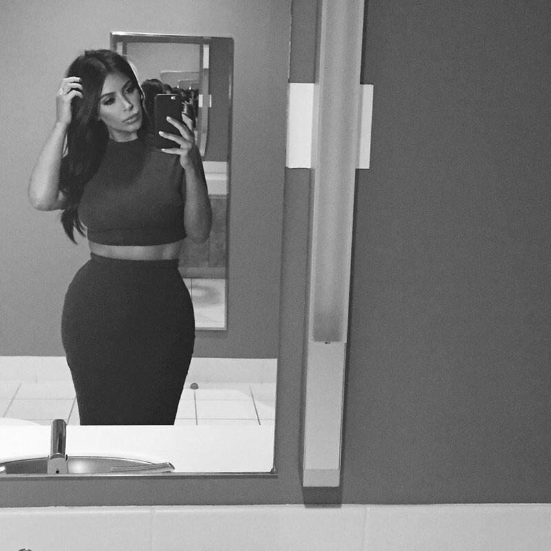 Kim Kardashian :- #PublicBathroomSelfie pic.twitter