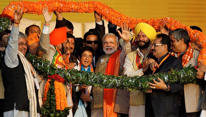 PM Narendra Modi seeks full majority in Delhi, promises honest government