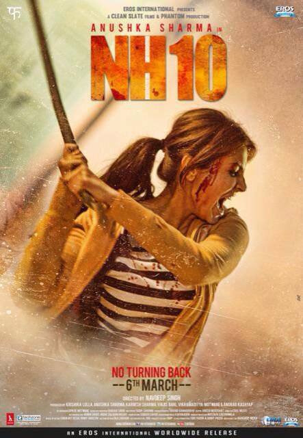 Anushka Sharma :- Here's the second poster of @AnushkaSharma's first production @NH10themovie! Nail biting, isn't it? -twitter 