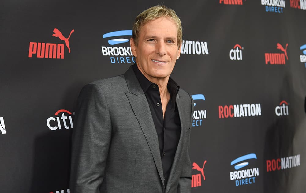 Michael Bolton arrives at the Roc Nation Pre-Grammy Brunch at RocNation Offices in Beverly Hills, Calif.