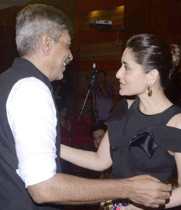 Kareena was seen greeting Prakash Jha at KC College -twitter