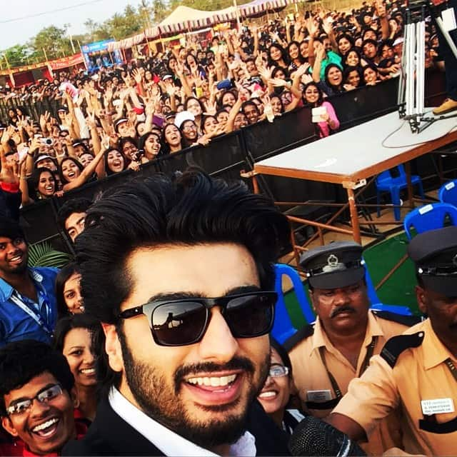 Too all those who sang danced and laughed with me big love to the VIT vellore students - instagram @arjunkapoor