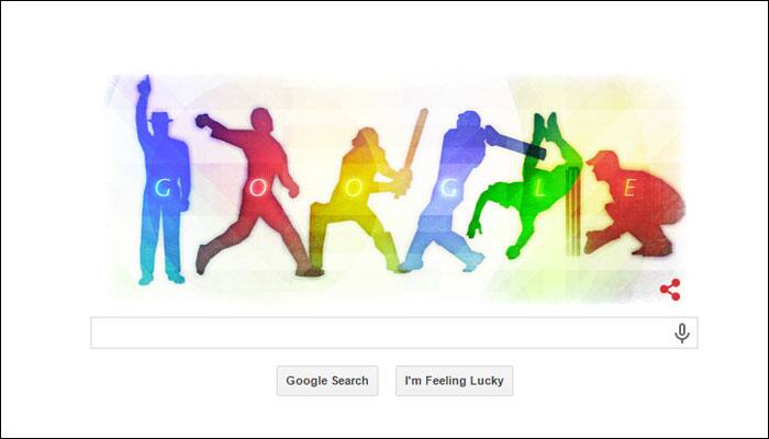 Google marks ICC World Cup 2015 with colourful doodle