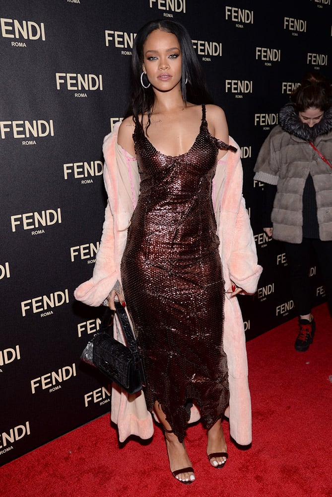 Rihanna attends Fendi's New York Flagship Boutique opening celebration, in New York.