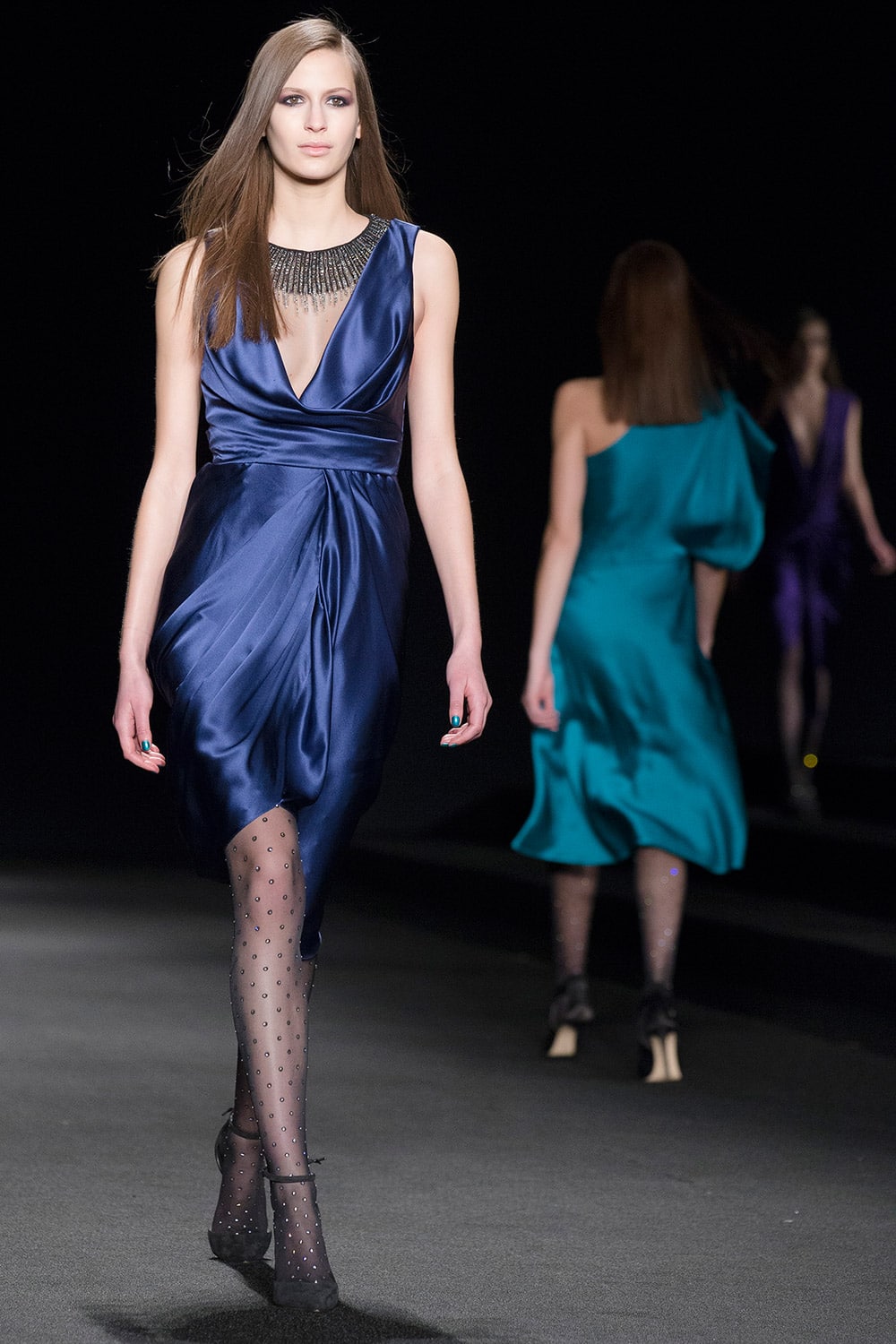 The Monique Lhuillier Fall 2015 collection is modeled during Fashion Week in New York.