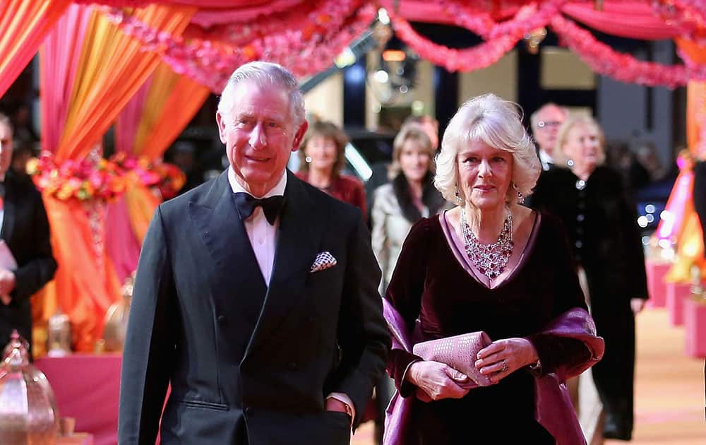 Britain's Prince Charles and Camilla, Duchess of Cornwall attend the Royal Film Performance and World Premiere of 