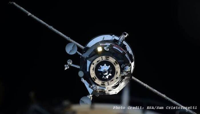 Russian Progress spacecraft docks with the space station