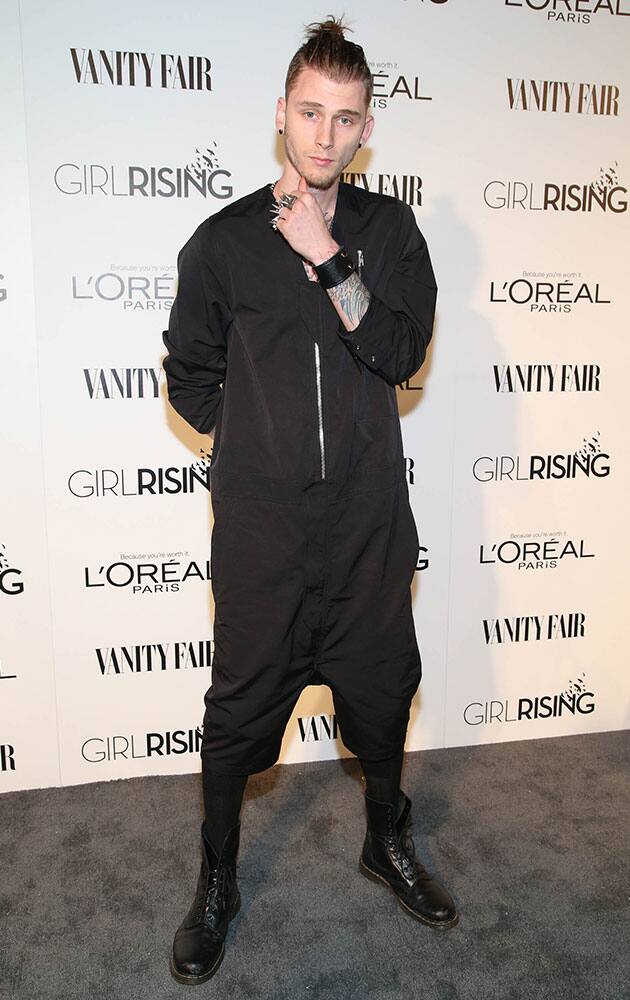 Machine Gun Kelly attends the Vanity Fair And L'oreal Paris DJ Night at 1Oak.