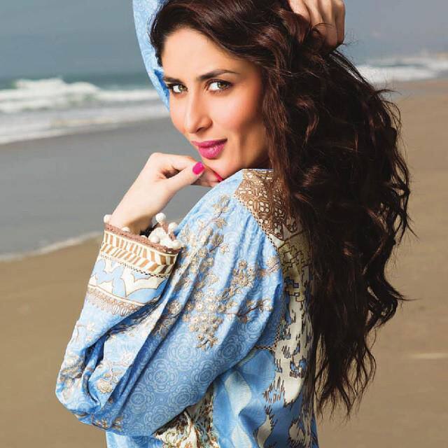 Kareena Kapoor Khan ‏:- Kareena stills from Faraz Manan Crescent Lawn Photoshoot. -twitter